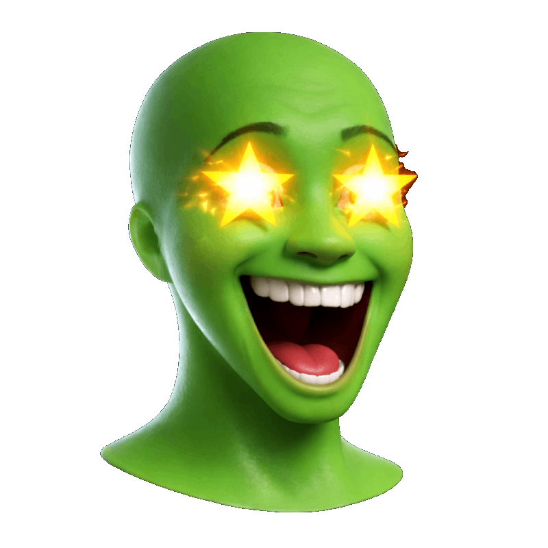 Wojak expressing euphoria